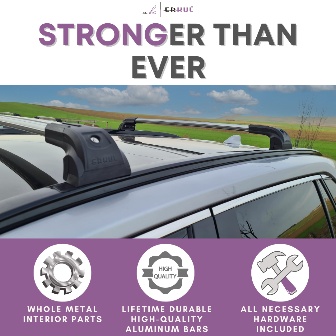 ERKUL Roof Rack Crossbars For TOYOTA RAV4 2019-2025