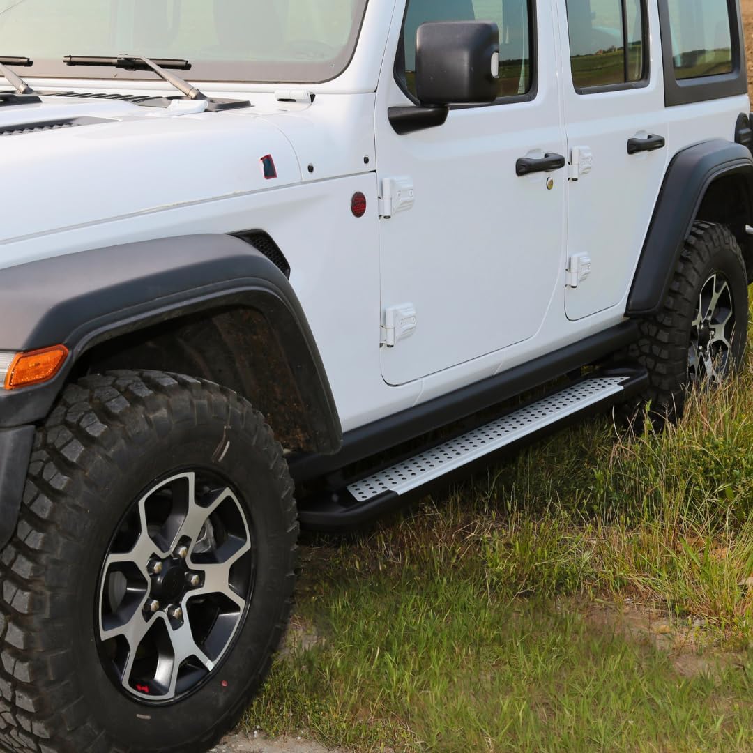 5.2" Running Boards for Chevy Silverado 2019-2026 1500 Crew Cab, 20-24 2500HD 3500HD