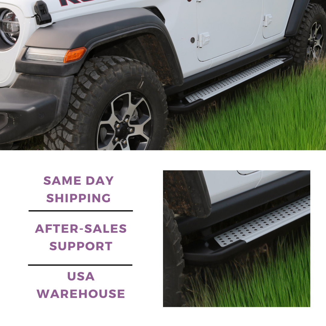 Erkul 5.2" Running Boards for Porsche Cayenne 2003-2010 - 350 lb - Black