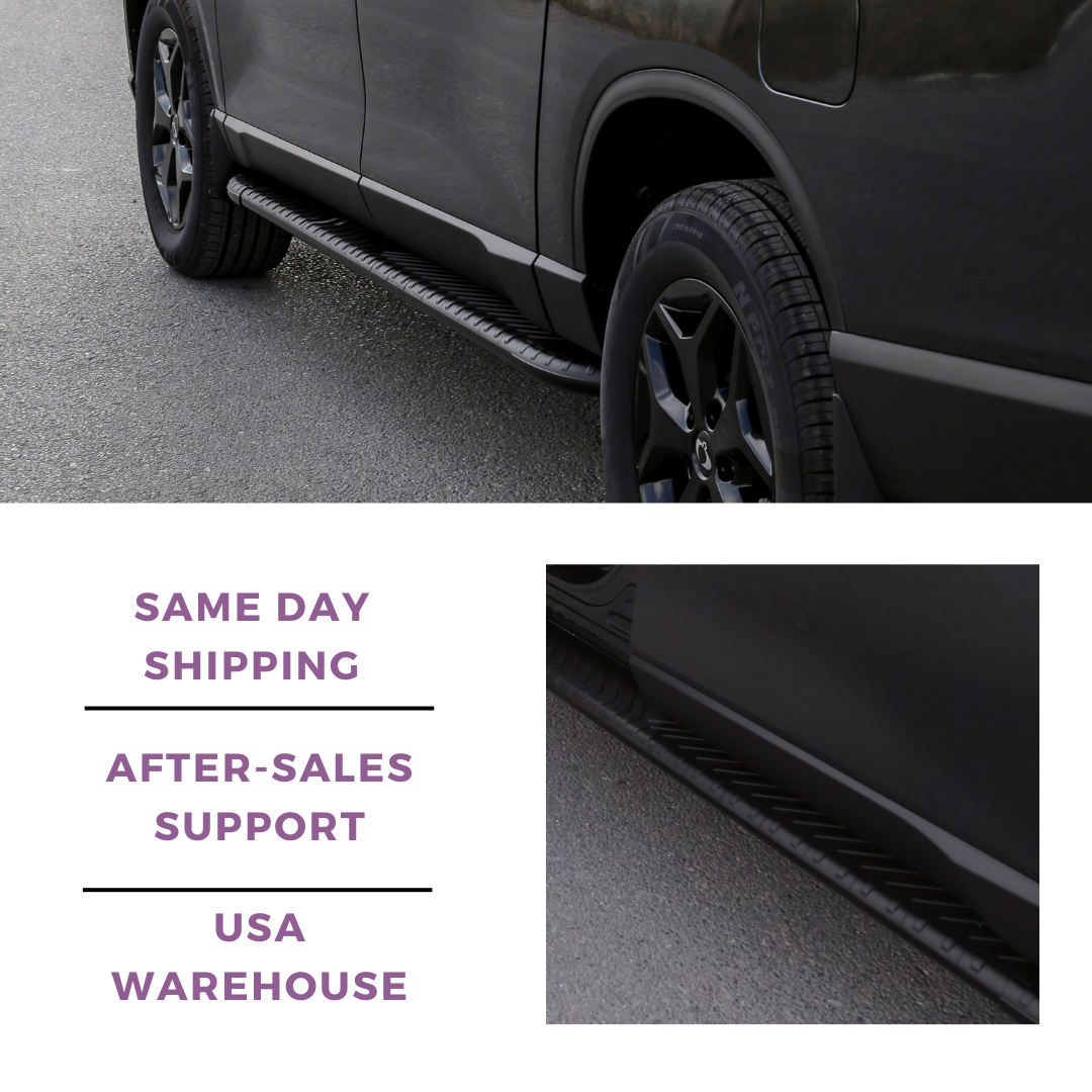 Erkul 5.2" Running Boards for Porsche Cayenne 2003-2010 - 350 lb - Black