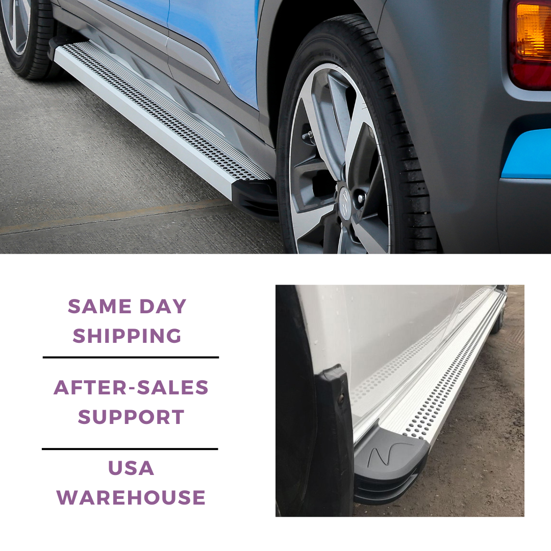 Erkul 5.2" Running Boards for Toyota RAV 4 RAV4 2019-2024 - 350 lb - Black