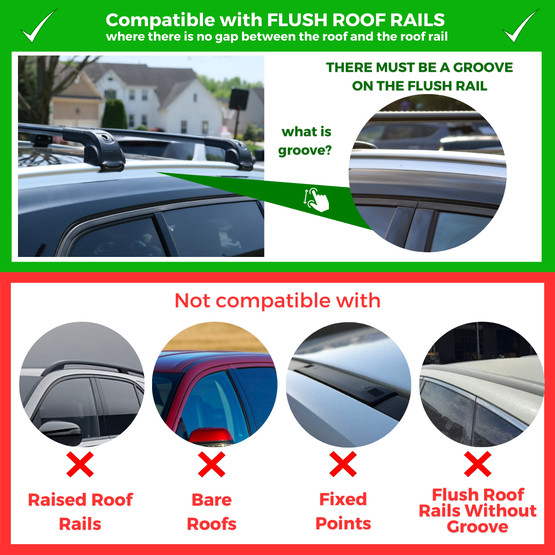 ERKUL Roof Rack Crossbars For AUDI Q8 / Q8 E-Tron 2019-2026