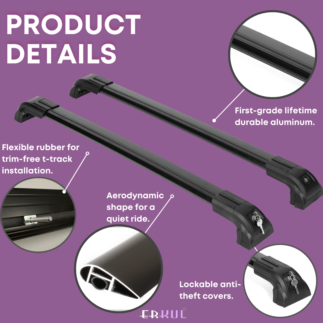 ERKUL Roof Rack Crossbars For AUDI Q8 / Q8 E-Tron 2019-2026